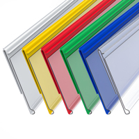Porte-étiquette pour rayonnage gondole personnalisé, dos adhésif transparent, bandes de prix pour étagère, étagère en plastique PVC, bande de données pour étagère de supermarché