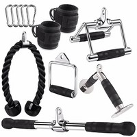 Accesorios para Equipos de Fitness, Barra de Dominadas con Agarre en Forma de V, Cuerda de Una o Dos Cabezas para Moldear el Cuerpo para Adultos