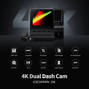 Dddpai Z50 Pro 4K 2160P Tầm Nhìn Ban Đêm Lái Xe Máy Ghi Âm 360 Độ Phía Trước Và Phía Sau 24H Đậu Xe DVR Kép Dash Cam Với <span class=keywords><strong>GPS</strong></span> - Product Image 2