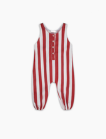 Combinaison sans manches en molleton français surdimensionnée pour bébé, barboteuse ample rayée personnalisée pour fillettes, tenue d'été décontractée une pièce pour enfants