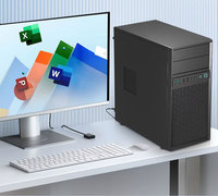 Ensemble complet d'ordinateur de bureau commercial Ranshuo S1 Office (pour AMD Strong Core 16G 500G M.2) Machine d'assemblage d'hôte d'ordinateur