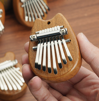Portable Finger Piano with Easy Play Beginner Musical Instrument 8-Note Mini Kalimba Thumb for Adults Kids Beginners