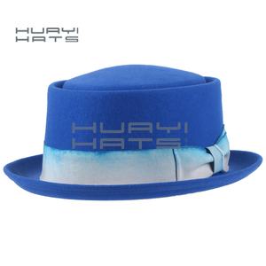 HUAYI HATS Fedora élégant en feutre à bord court Nouveau Super March <span class=keywords><strong>Porkpie</strong></span> avec style de caractère pour la pêche d'affaires décontractée - Product Image 3