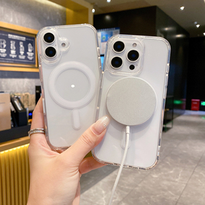 Thông Minh Máy Ảnh Cảm Ứng Nút Sạc Không Dây Trường Hợp Đối Với iPhone 16 Rõ Ràng Magnetic Trường Hợp Điện Thoại Đối Với iPhone 16 Pro - Product Image 5