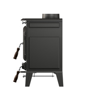 Poêle/Four à Bioéthanol/Gaz en Fonte au Design Moderne, Écologique et Sûr, pour Intérieur/Extérieur, Caractéristique Sans Fumée, Garantie de 3 Ans