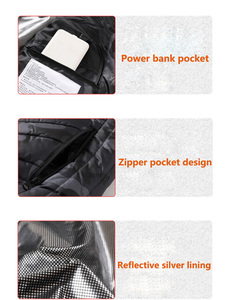 Chaleco calefactable mejorado de color personalizado Chaqueta calefactora de ropa cálida con carga USB inteligente - Product Image 3