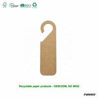 Panneau de porte en gros à suspendre, impression personnalisée, « Ne pas déranger », en carton kraft écologique, taille sur mesure