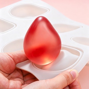 6-Cavity Mango Mousse Cake Silicone Mold For French Dessert Baking Realistic Fruit Shaped Jelly Pudding Mold Commercial Use - Product Image 4