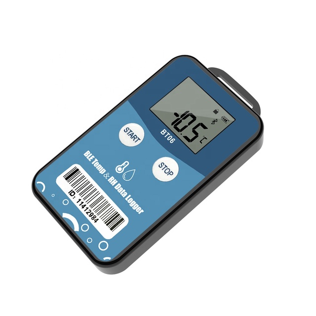 Cold Chain Logistics Wireless Temperature Monitoring BLE Temp and RH Sensor with Bluetooth5.0