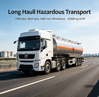 Camión Cisterna para Aceite y Agua QTD Delong 8X4, 27.09 CBM, 32 Toneladas de Peso Bruto Vehicular, Conducción por la Izquierda, Estándar Europeo, Transporte de Líquidos Peligrosos