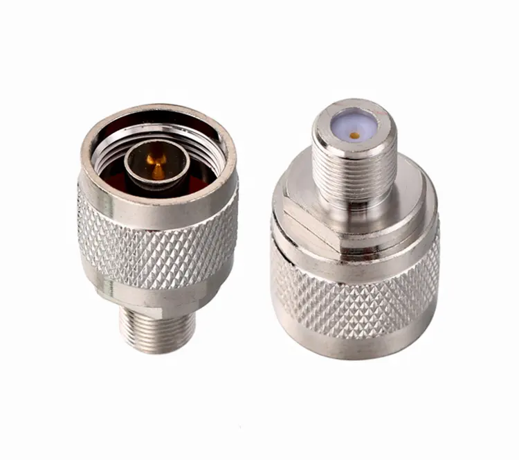 Manufacturer of full brass RF coaxial connector N male to F female Connector