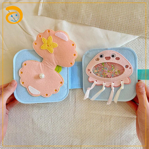 <span class=keywords><strong>Libro</strong></span> de Actividades de Fieltro con Temática Oceánica Personalizado al por Mayor, Juguete Educativo Montessori, <span class=keywords><strong>Libro</strong></span> de Tela Suave para Bebés - Product Image 5