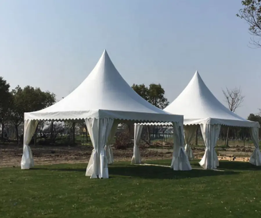 Cadre en aluminium imperméable pour l'extérieur PVC Top 5x5 10x10 10x20 20x40 Canopy Pagoda Event Tent Heavy Duty