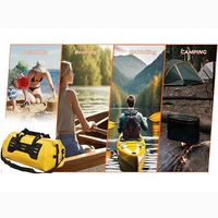 Sac de transport étanche en PVC pour moto, fixation par sangles, sac de voyage durable pour longues balades, camping, bateau, plage