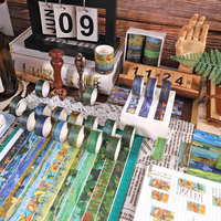 12 rouleaux Van Gogh Vintage large ruban Washi décoratif pour la journalisation Scrapbooking fournitures Vision Board fournitures