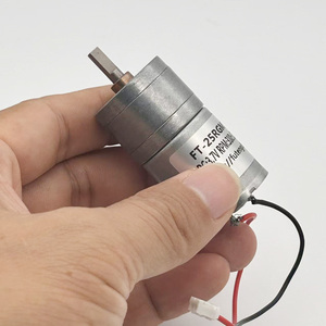 Moteur à engrenages CC rond petit format FT-25RGM350-20.4K 3.7V 310RPM avec câbles pour appareils de messagerie - Product Image 3