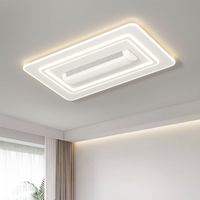 Luz de Ventilador de Techo LED Empotrado Inteligente con Control Remoto, de Diseño Moderno y Lujoso para Decorar Habitaciones u Hoteles