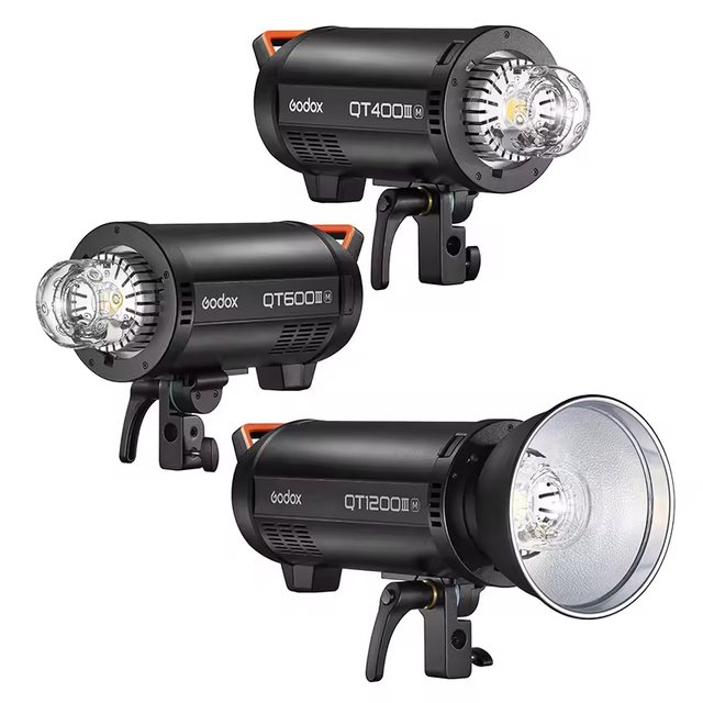 Godox Qt1200III 1200W Wireless Studio Flash Strobe Light 1/8000s High Speed Sync 40W LED Modeling Bulb Photographic Lighting