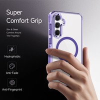 Coque PC transparente antichoc magnétique Ice Color pour Samsung A16 S24Ultra A55 S24FE A15