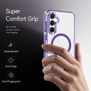 Funda Magnética Transparente Antigolpes de PC Color Hielo para Samsung A16 S24Ultra A55 S24FE A15 - Product Image 3