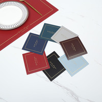 Set de Napperons de Table en PU Durables au Design OEM pour Restaurants et Usage Domestique