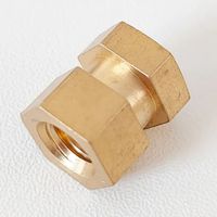 Pesanan Kecil OEM Diterima Mur Segi Enam Kuningan 8x12mm Kelas 4.8 Anti Karat Anti Getaran Performa Penguncian Perangkat Keras Umum