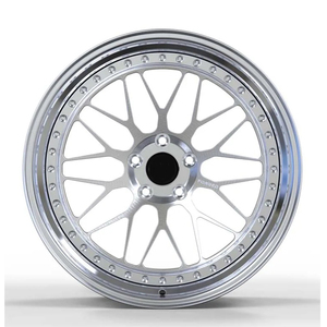 Jantes de voiture de haute qualité, <span class=keywords><strong>2</strong></span> pièces, 18 19 20 21 22 23 24 26 pouces, lèvre chromée profonde, brossées, en alliage d'aluminium forgé, pour <span class=keywords><strong>Honda</strong></span> <span class=keywords><strong>Civic</strong></span> - Product Image 2