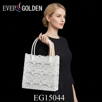 EG15044-1W 27X10X28CM Sacs à bandoulière en dentelle pour jeunes filles, grands sacs à main pour femmes, sacs à main à bandoulière pour femme, fournis par des fabricants chinois