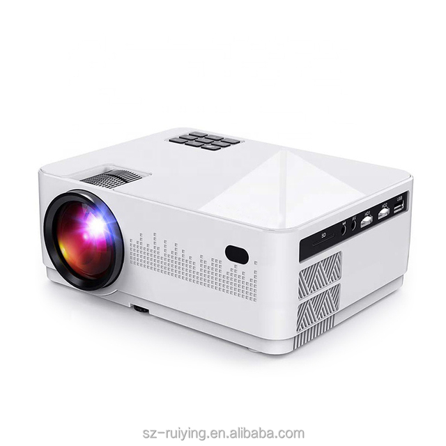 Smart 1080P Android TV Projector, 4K Supported WiFi BT Portable Home Theater Movie Video Beam with Gift