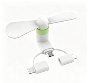 Factory Direct Supply Mini Fan Mobile <b>Phone</b> Fan Mini USB Type-C Portable Fan Silent Brushless <b>Micro</b> Cooling Fan Wearable USB - Product Image 1
