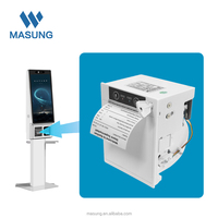 Imprimante thermique Masung 80 mm avec coupe automatique, imprimante de reçus à montage sur panneau de 3 pouces pour les terminaux de point de vente en libre-service