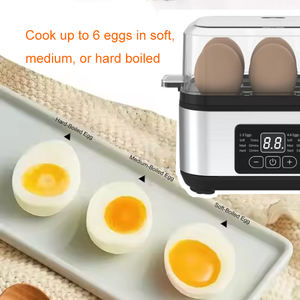 241088 6 ovos 360W 2025 novo automático Oem inteligente ovo elétrico fogão elétrico 6 ovos caldeira com temporizador - Product Image 3