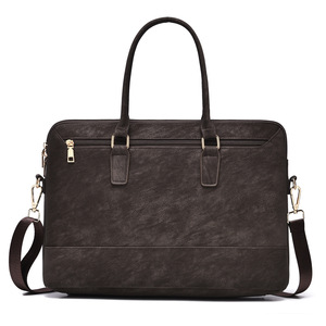 Maletín de Cuero para Portátil de Gran Capacidad, Impermeable, Suave, Duradero y Protector para Mujeres de Negocios, con Asa, para Portátiles de 13.3 y 15.6 Pulgadas - Product Image 1