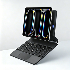 เคสฝาหลัง LED แบบสมาร์ทสำหรับ <span class=keywords><strong>iPad</strong></span> <span class=keywords><strong>Pro</strong></span> <span class=keywords><strong>11</strong></span>นิ้ว/<span class=keywords><strong>iPad</strong></span> Air <span class=keywords><strong>11</strong></span> M2 M3แม่เหล็กพร้อมแทร็คแพด - Product Image 1