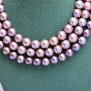 สร้อยคอมุกขาวขนาดใหญ่ 10-11 มม. ทรงกลม แสงสว่างสวยงาม พร้อมจี้เจ้าหญิง ตัวเรือนทอง 18K แบบสี่กรงเล็บ ประดับเพชรซิร์คอน พร้อมสายคล้องคอ - Product Image 3