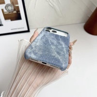 Funda Magnética Personalizada de Mezclilla Texturizada para iPhone 17 16 Pro Max, Protección Antigolpes de PC, Compatible con Carga Inalámbrica