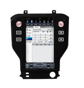 Upsztec เครื่องเล่นมัลติมีเดียสำหรับรถยนต์9.0แอนดรอยด์หน้าจอแนวตั้งสไตล์เทสลา PX6 4 + 64สำหรับ <span class=keywords><strong>Ford</strong></span> Mustang 14-18 GPS สัญญาณเสียงวิทยุ - Product Image 3