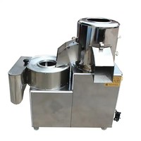 Aardappel snijmachine voor friet, chips, groenten, schillen, frituren, snijden en wassen.