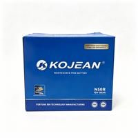 Batterie de voiture au plomb-acide Kojean N50R 12V 50Ah 450A CCA sans entretien 48D26R borne positive droite