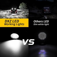 HYNBYZJ H-Y-33 9-30V 4000 Lumens Phare de travail LED rond pour voiture, phares avant et projecteurs LED pour camion, phare LED tout-terrain