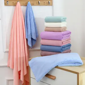 Set di asciugamani da bagno di alta qualità da regalo in pile di corallo morbido e assorbente asciugamano da bagno set