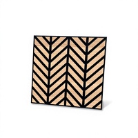 Lot de 16 panneaux acoustiques muraux 12x12 en polyester imitation bois, auto-adhésifs, insonorisants et absorbants le son, pour entrepôt extérieur