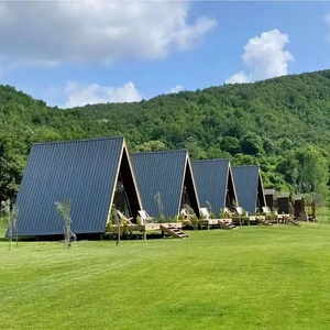 Villa Modulare Prefabbricata Moderna a Triangolo con Struttura in Acciaio, Confortevole <span class=keywords><strong>Casa</strong></span> Container per Vacanze Familiari - Product Image 5