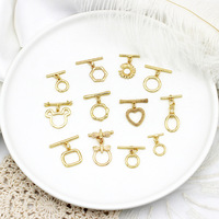 DIY découvertes 18K collier Bracelet connecter laiton or fermoirs à bascule Designer inspiré charmes pour la fabrication de bijoux