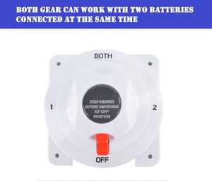 Interruptor de batería Interruptor <span class=keywords><strong>selector</strong></span> de batería marina 12-32V <span class=keywords><strong>DC</strong></span> 175AMP Interruptor <span class=keywords><strong>selector</strong></span> de batería de cuatro posiciones - Product Image 4