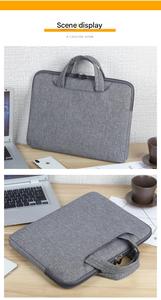 Sac pour ordinateur portable en polyester, mallette d'affaires portable légère avec poignée, housse imperméable pour hommes et femmes, mallette de voyage 15,6 pouces - Product Image 6