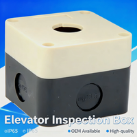 BENLEE 2MM IP65 Boîtier d'inspection d'ascenseur rouge Interrupteurs à bouton-poussoir champignon momentanés en plastique 10A Max. Courant 1NO 2NO 1NC