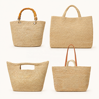 Sacs fourre-tout de luxe en raphia de Madagascar faits à la main, tendance 2026, pour femmes, sacs de plage de créateur, vente en gros en ligne