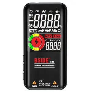 BSIDE S20 Multimeter pintar, Multimeter komputer Digital LCD Analog DMM 9999 hitungan 3.5 inci