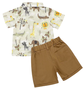 Ensemble de 2 pièces pour bébé garçon, <span class=keywords><strong>chemise</strong></span> à nœud papillon et jean, motif rayé, style chinois, coque souple pour les saisons d'automne - Product Image 2